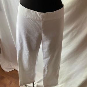 White cotton capris Banana republic 10